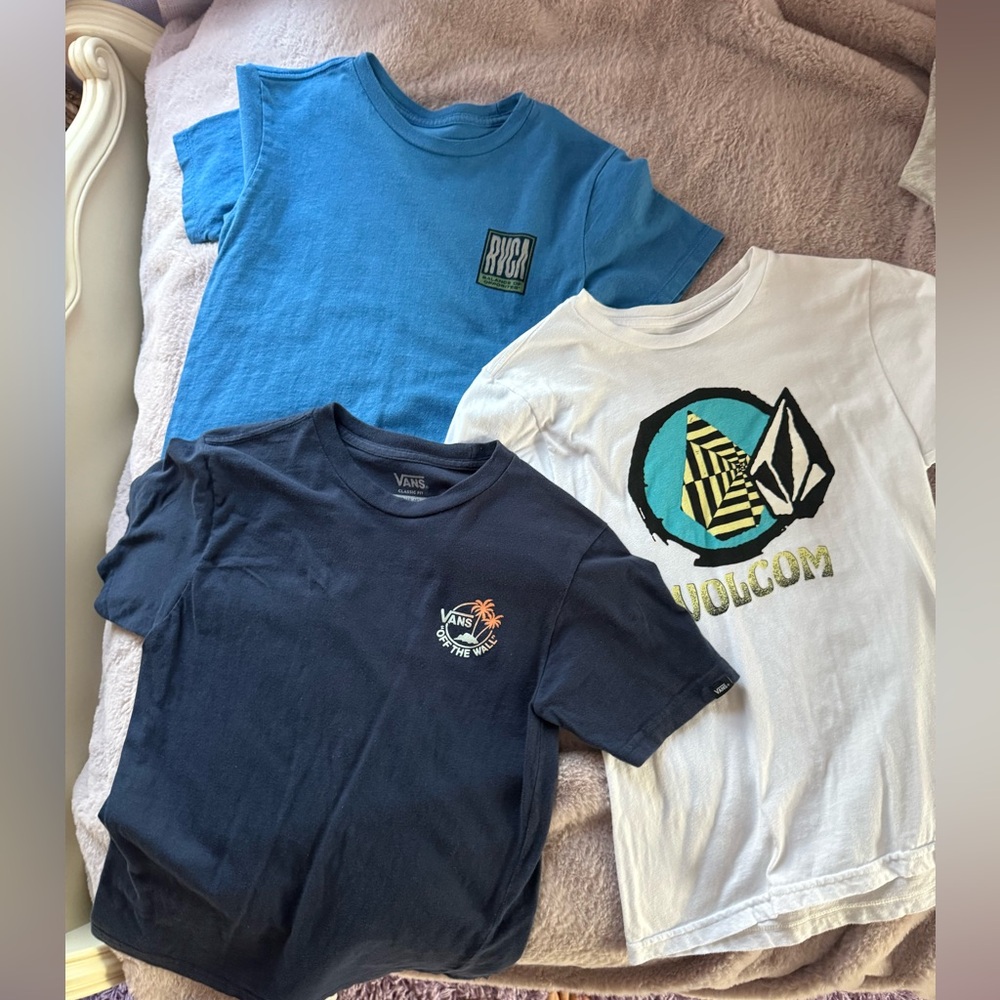Volcom, RVCA, and Vans tshirts - qty 3 - Size S (8/10)